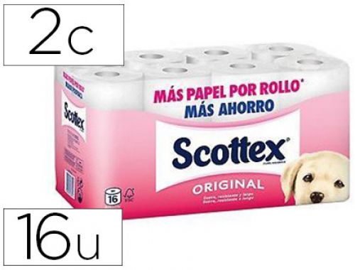 Papel higienico scottex original pack 12+4 rolos , Scottex , 70002 , 5029053038452